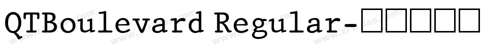 QTBoulevard Regular字体转换